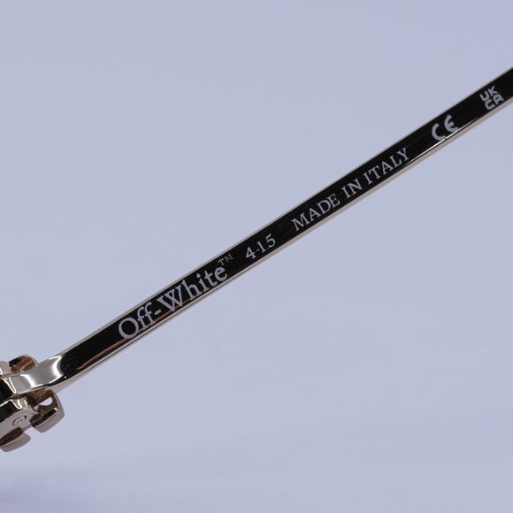 Off-White Off-White OERI14J LOA 7660 Sunglasses Gold Geometric Frame - Picture 5 of 8